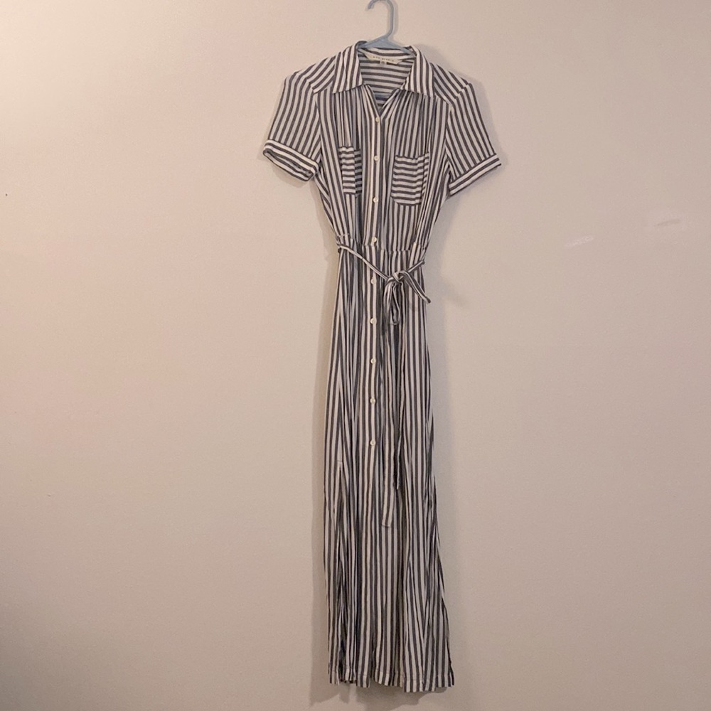 Striped Maxi Dress, XS
